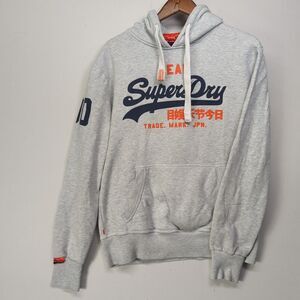 Superdry Mens Large L Gray Vintage Hoodie Hoods By Superdry Graphic 90